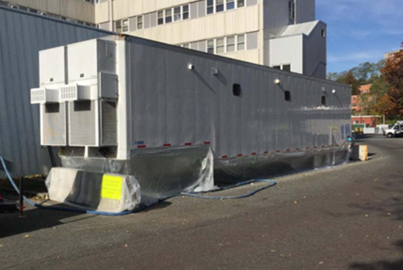 Mobile USP 797 / 800 cleanrooms for VA hospital Exterior view of a mobile cleanroom