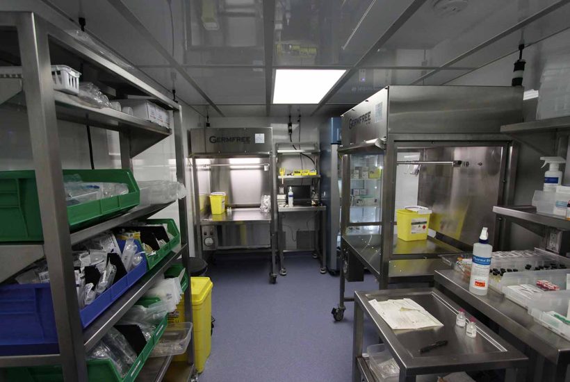 duke-raleigh-mobile-usp-797-800-pharmacy-7 Interior view of a mobile pharmacy