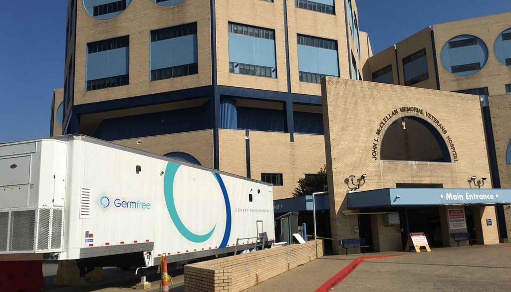 Germfree Mobile Pharmaceutical Clean Room Onsite at Hospital